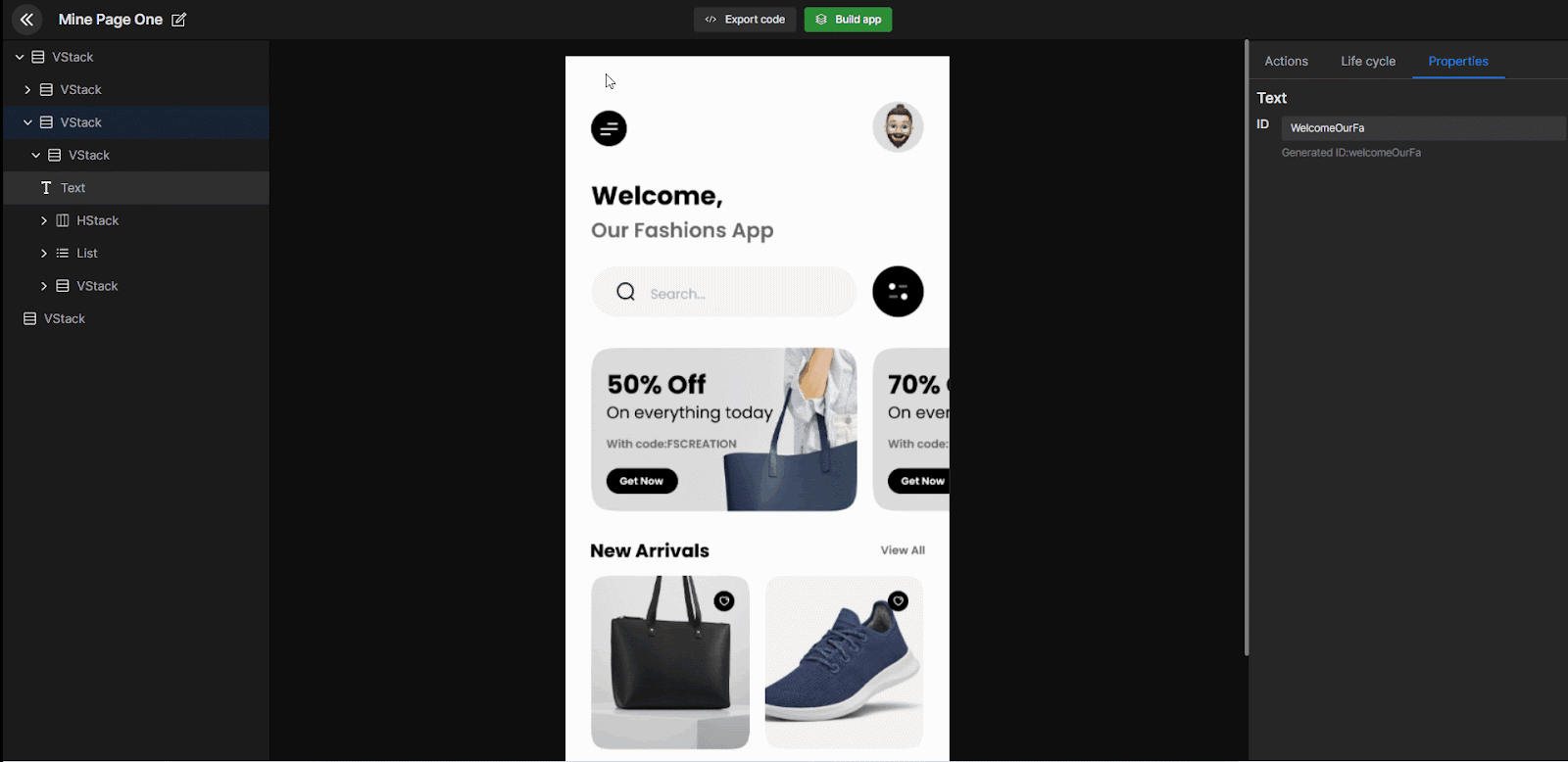 Customize Screen UI