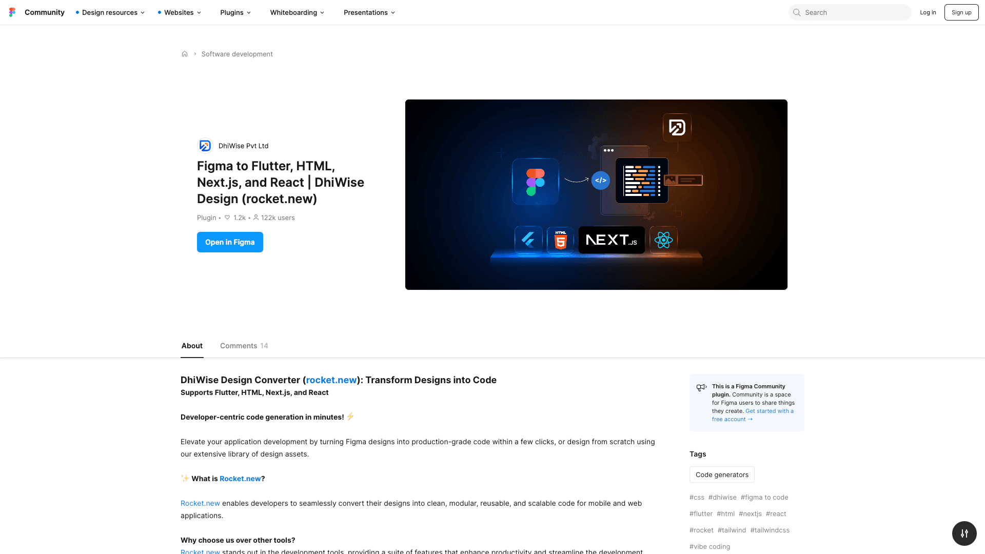 Rocket Figma to Code Plugin