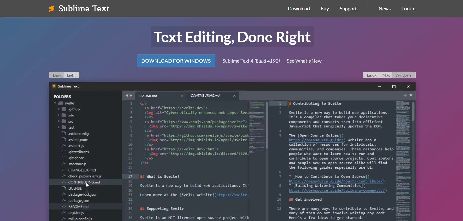 1. Sublime Text