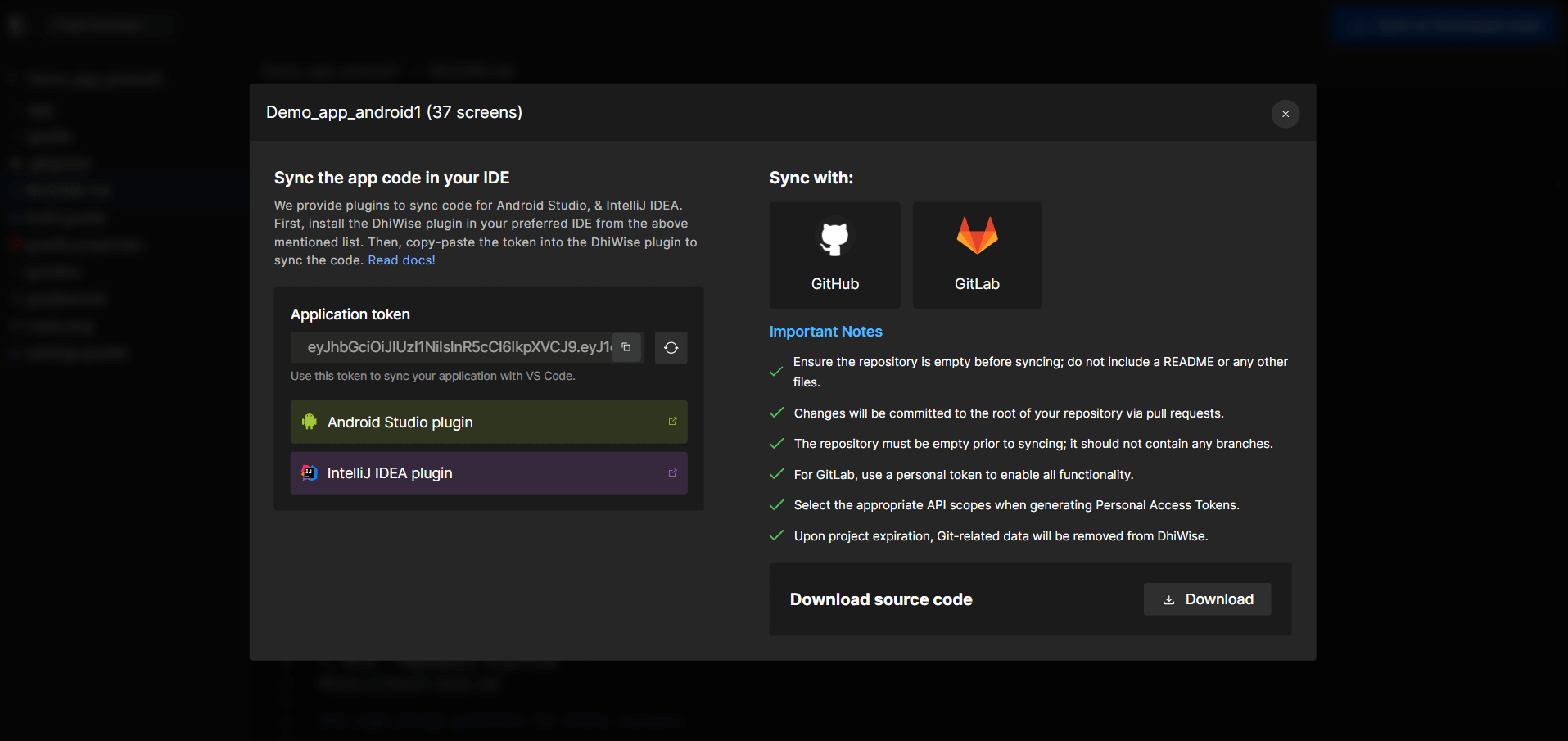 Sync Code with GithHub or GitLab