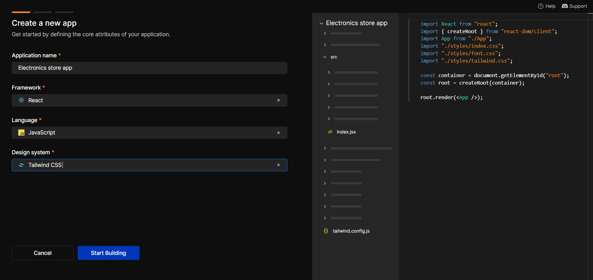 Define Application Core Attributes