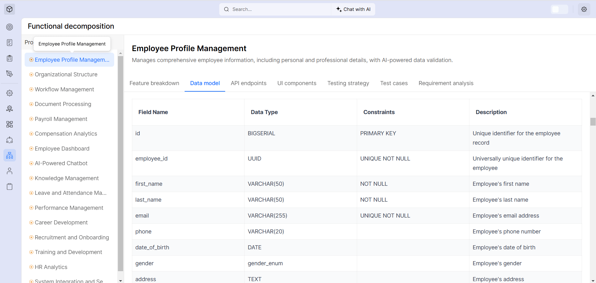 Data Model Documentation