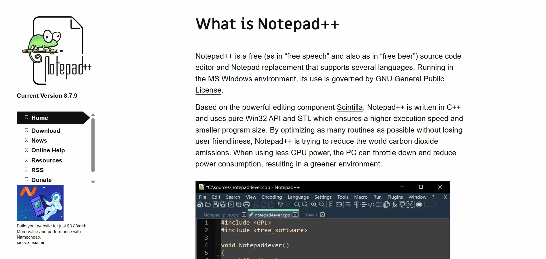 Notepad plus plus
