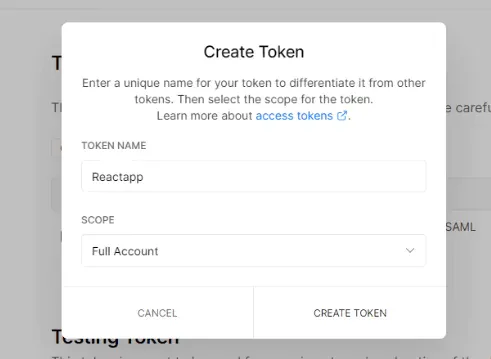 Create Token