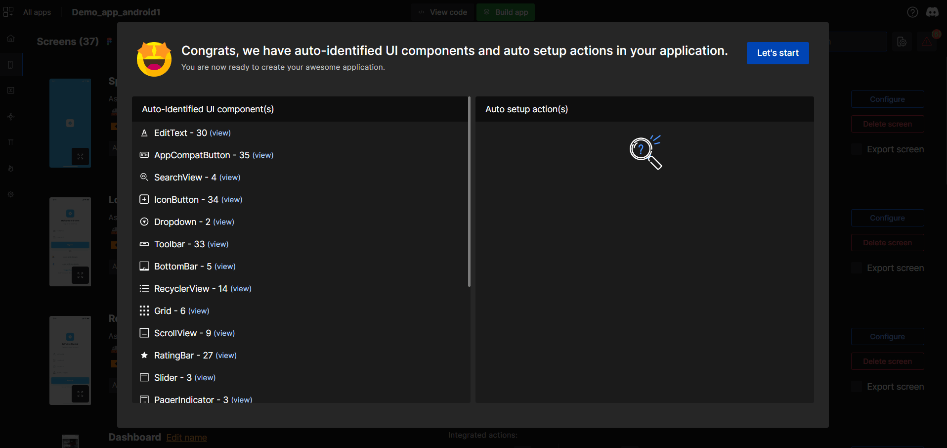 Auto-Identified UI Components