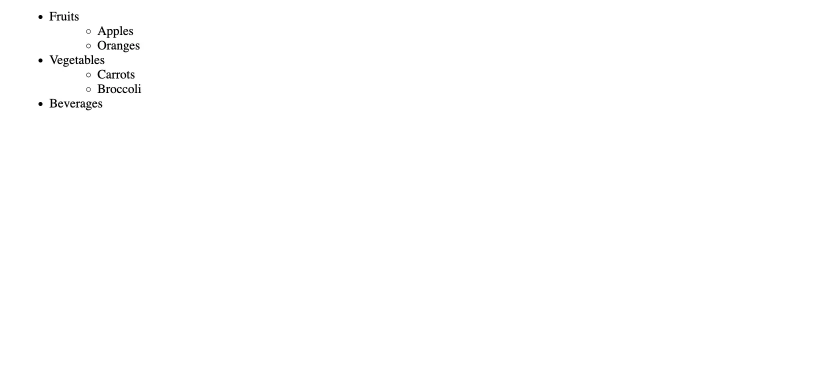Adding Padding and Margins to Lists