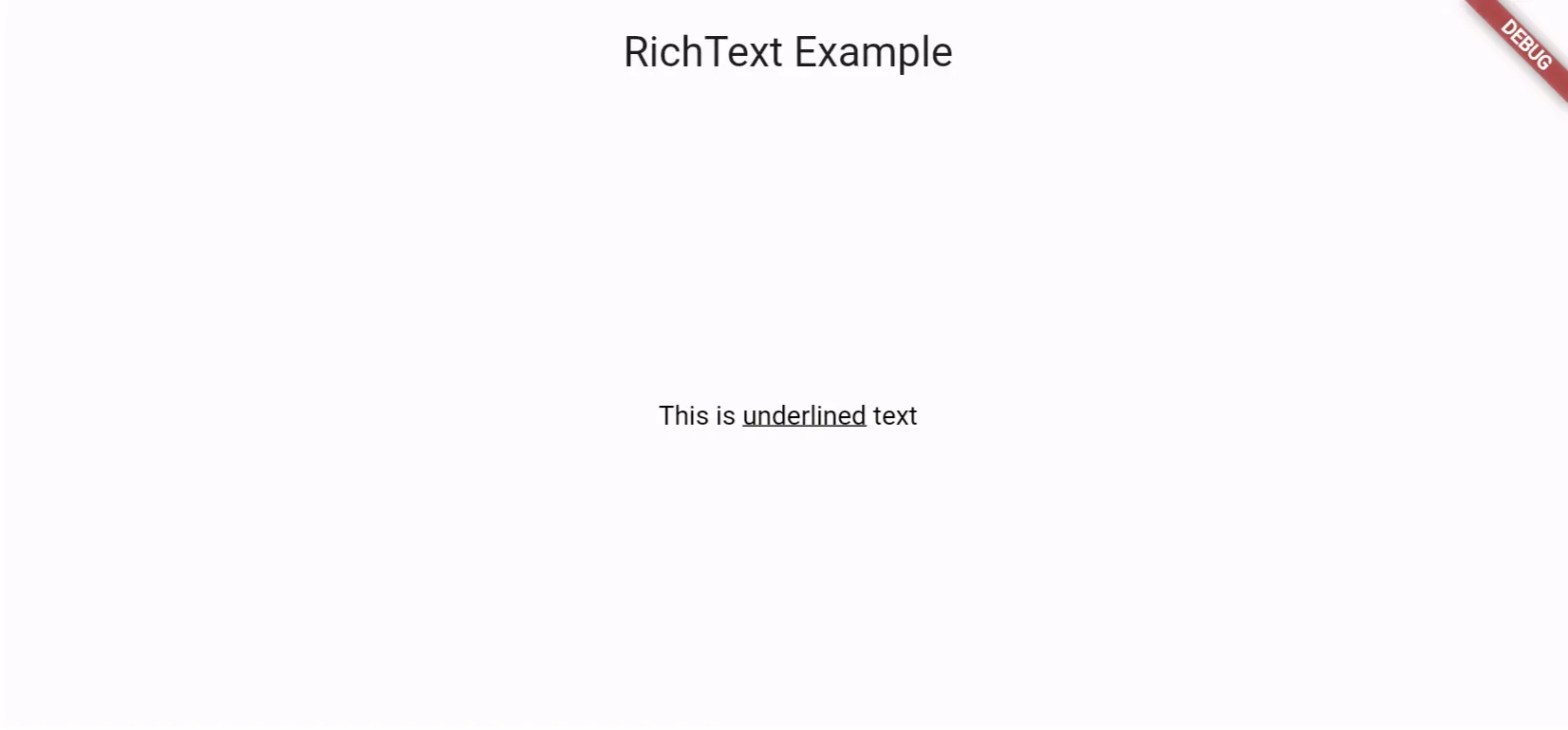 Adding Underline with TextDecoration
