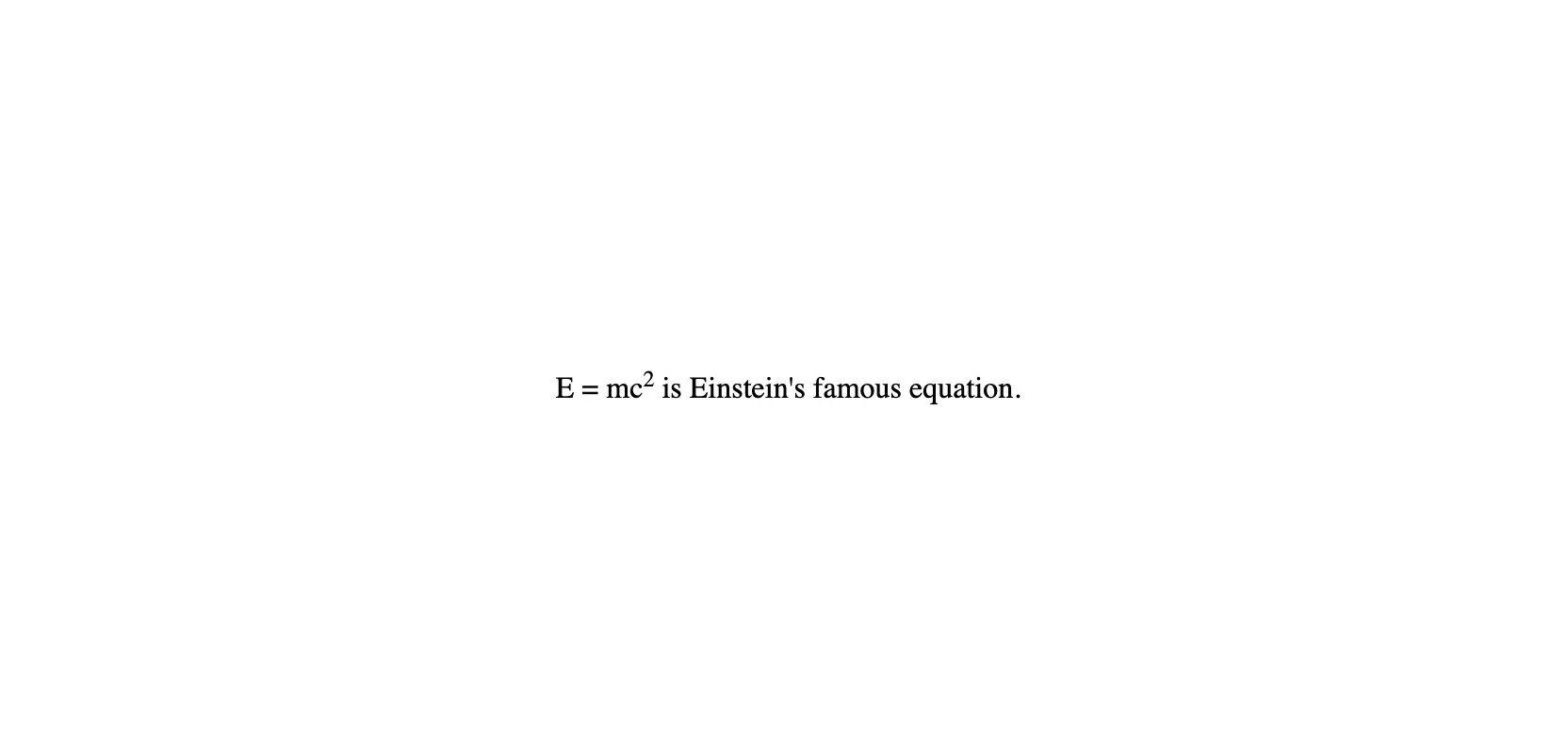 Mathematical Expressions