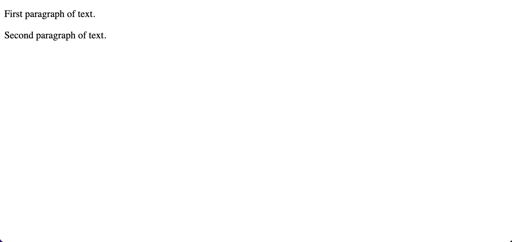 Splitting Text into Paragraphs in HTML