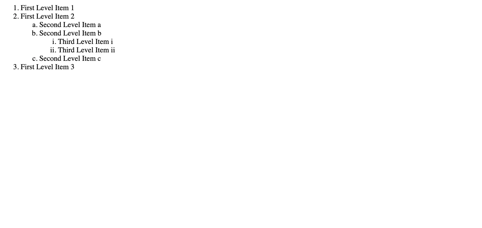 Styling Nested Lists Differently