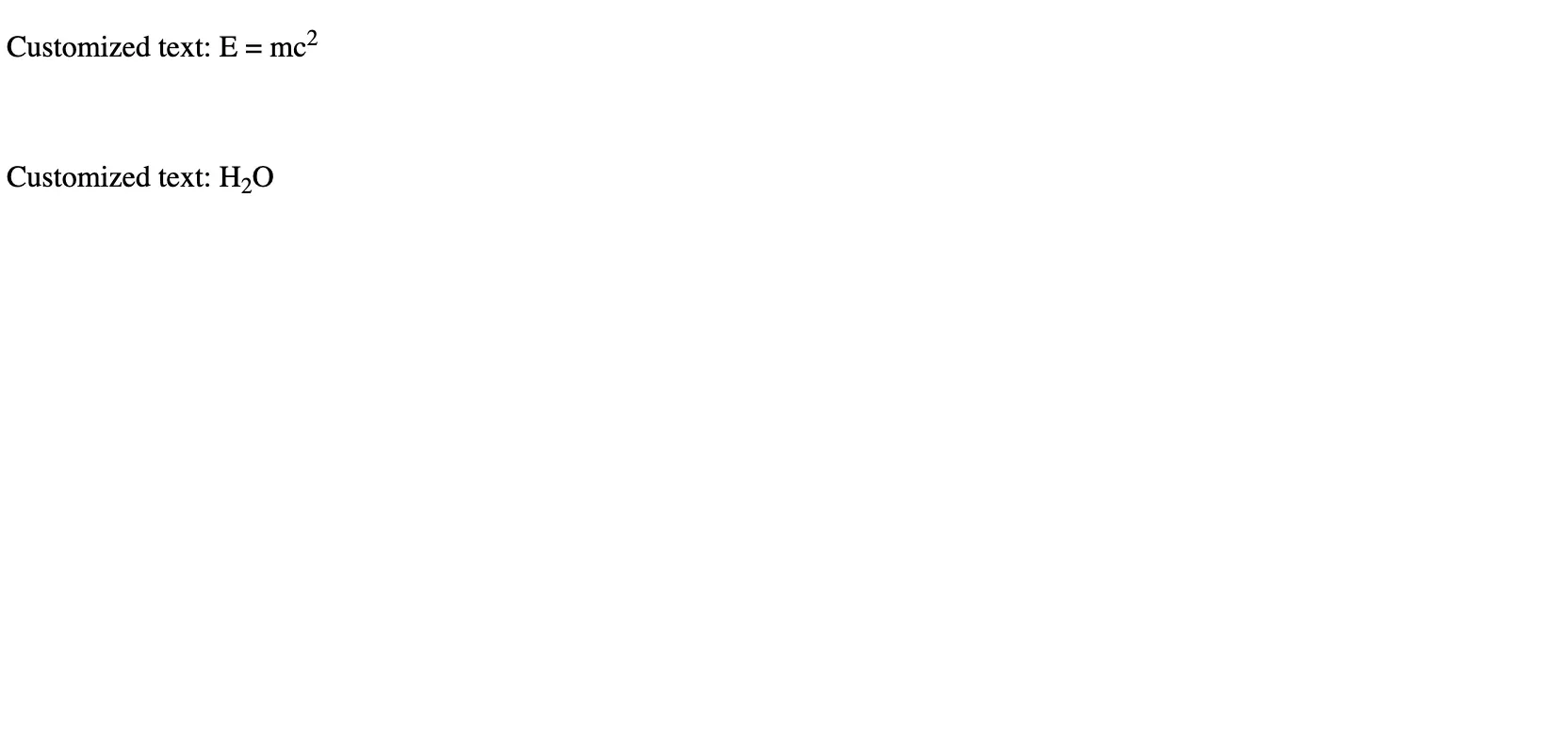 Styling Superscript and Subscript with CSS