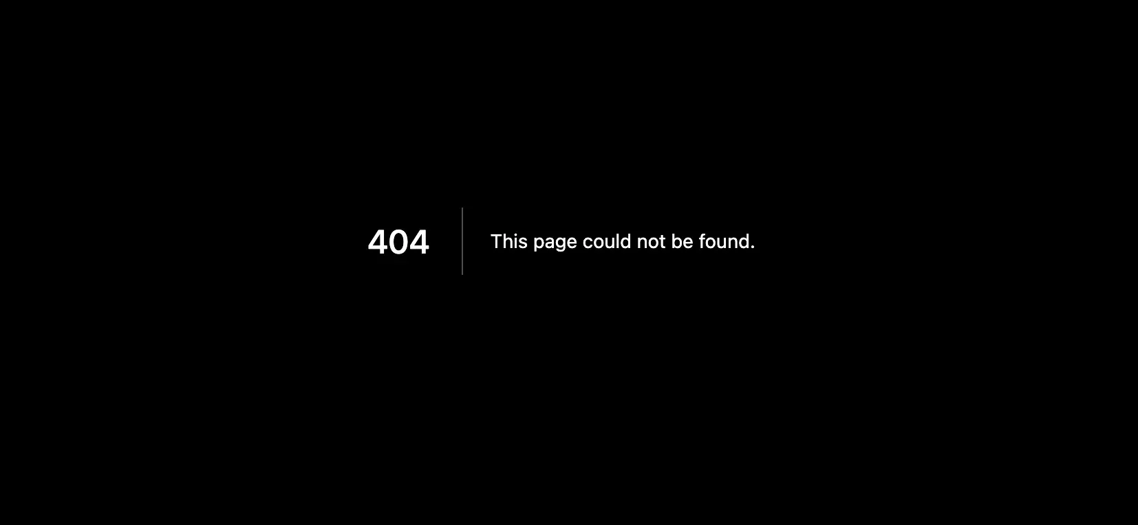 The Default 404 Page in Next.js
