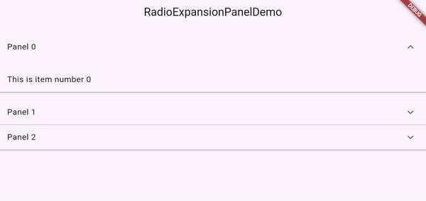 UsingExpansionPanelRadio