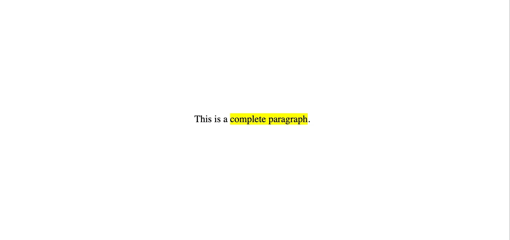 Using JavaScript to Highlight Text