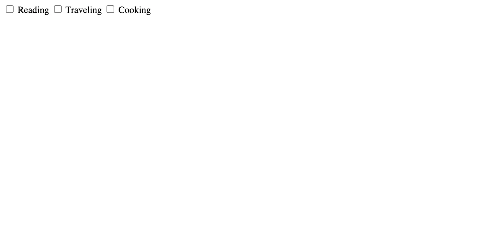 Using the name attribute to group checkboxes