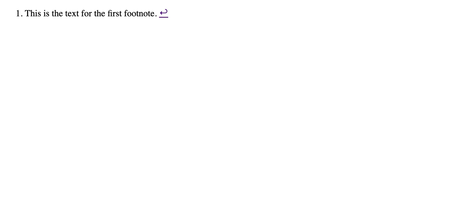 Writing the Footnote Text