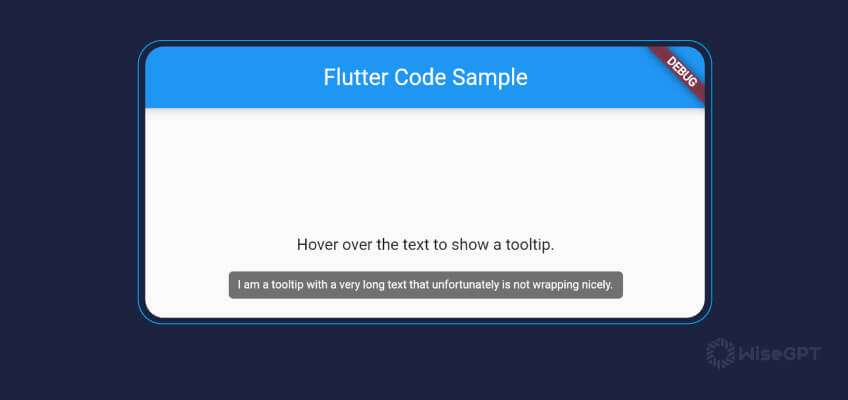 Demonstrating Flutter Tooltip on Hover