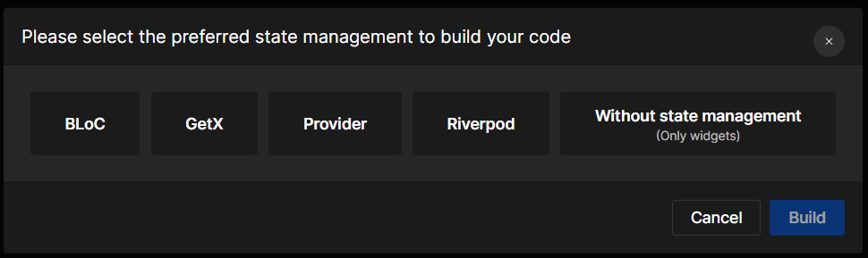 Select the state management library