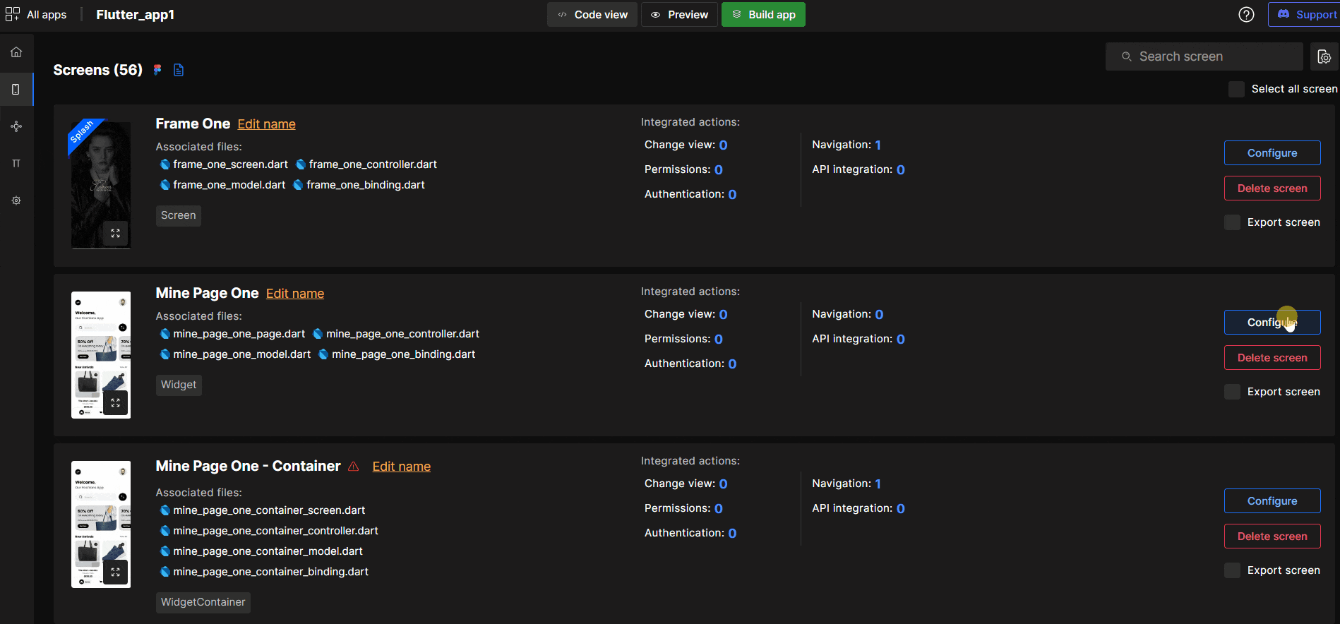 Create action and sync Figma design changes