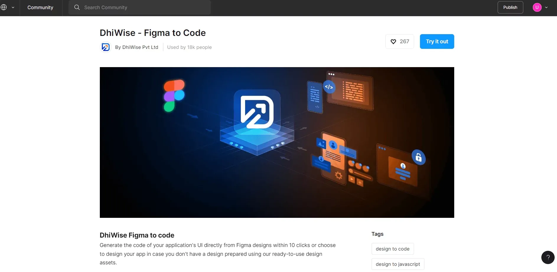 Install DhiWise Figma to Code