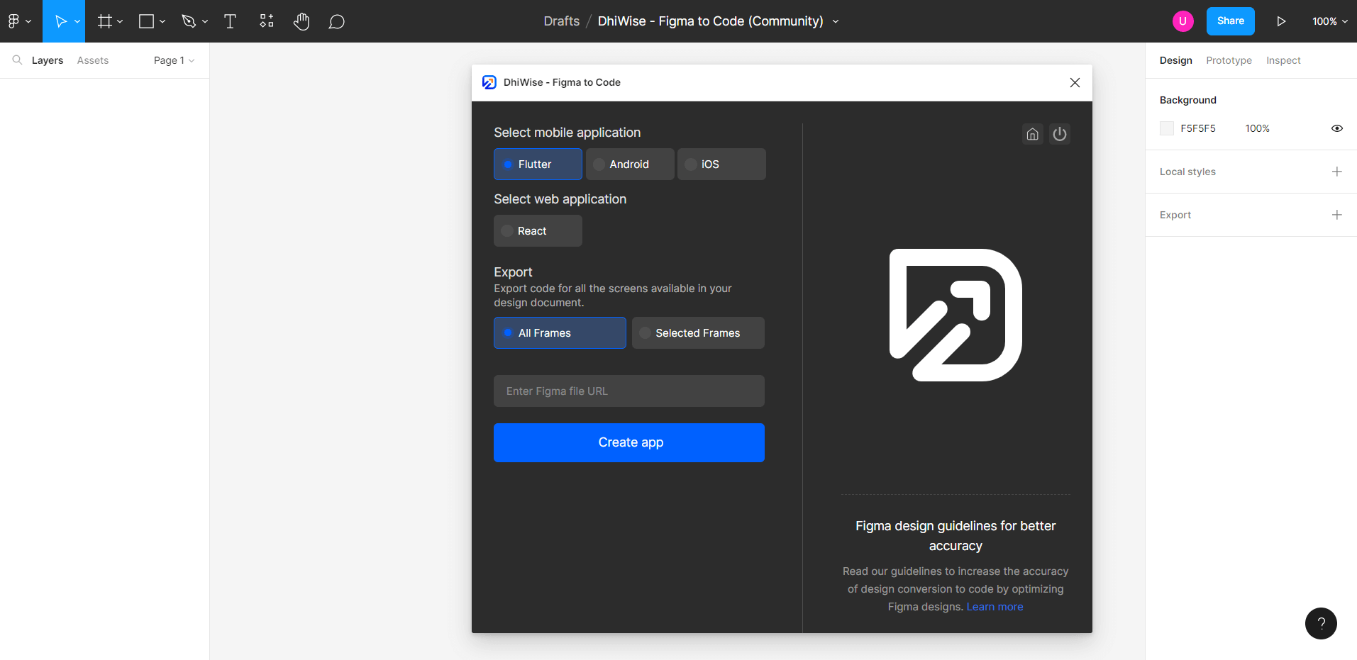 Create Flutter App