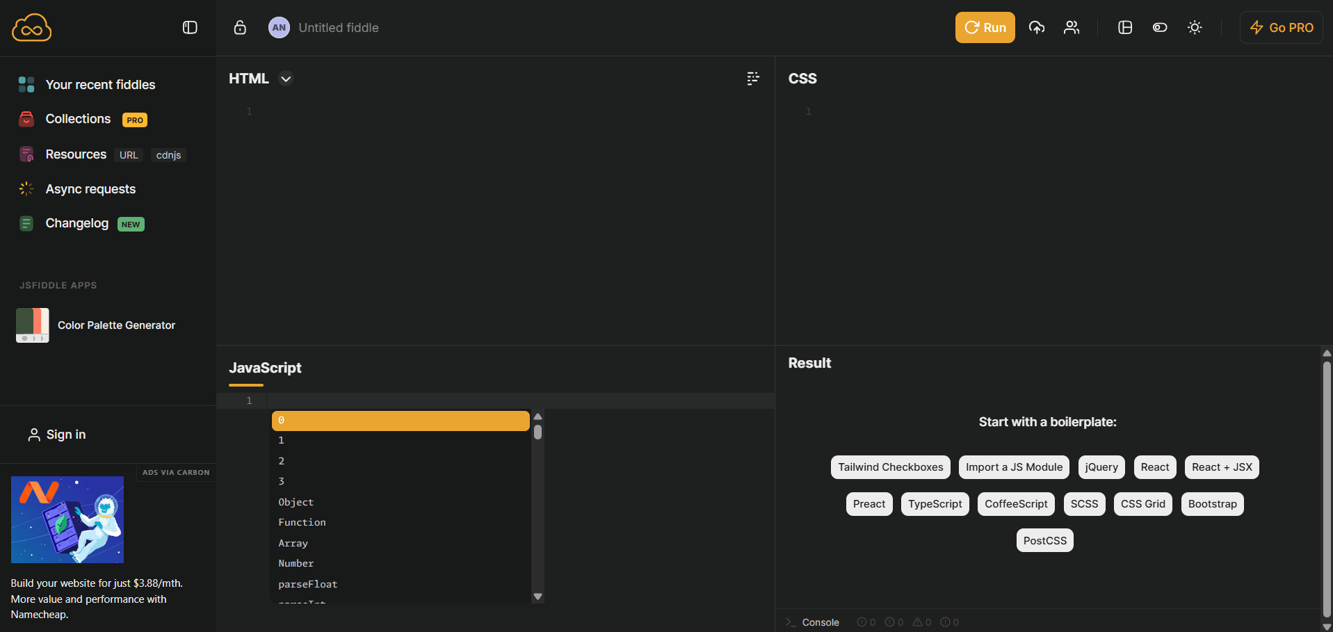 JSFiddle
