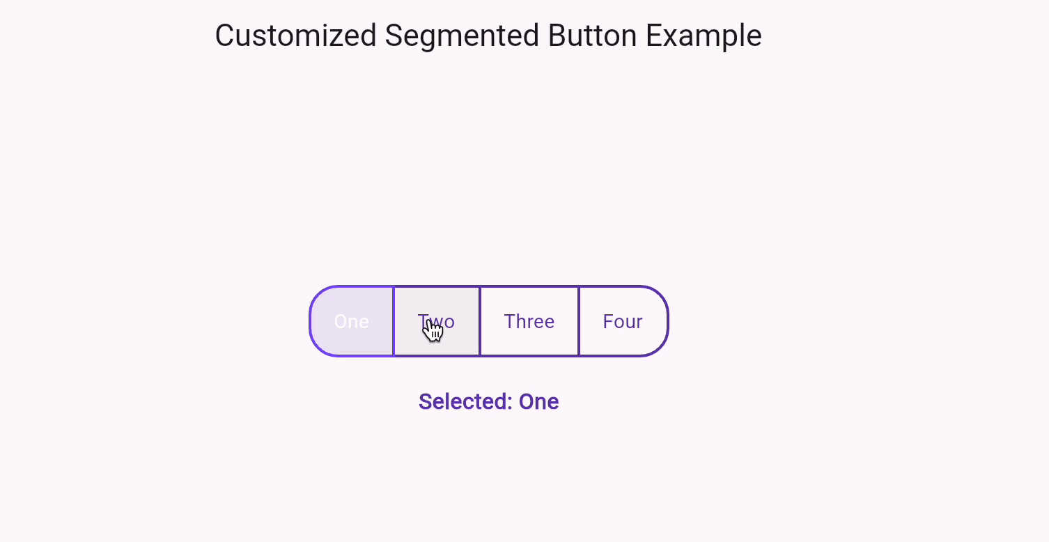 segmented button