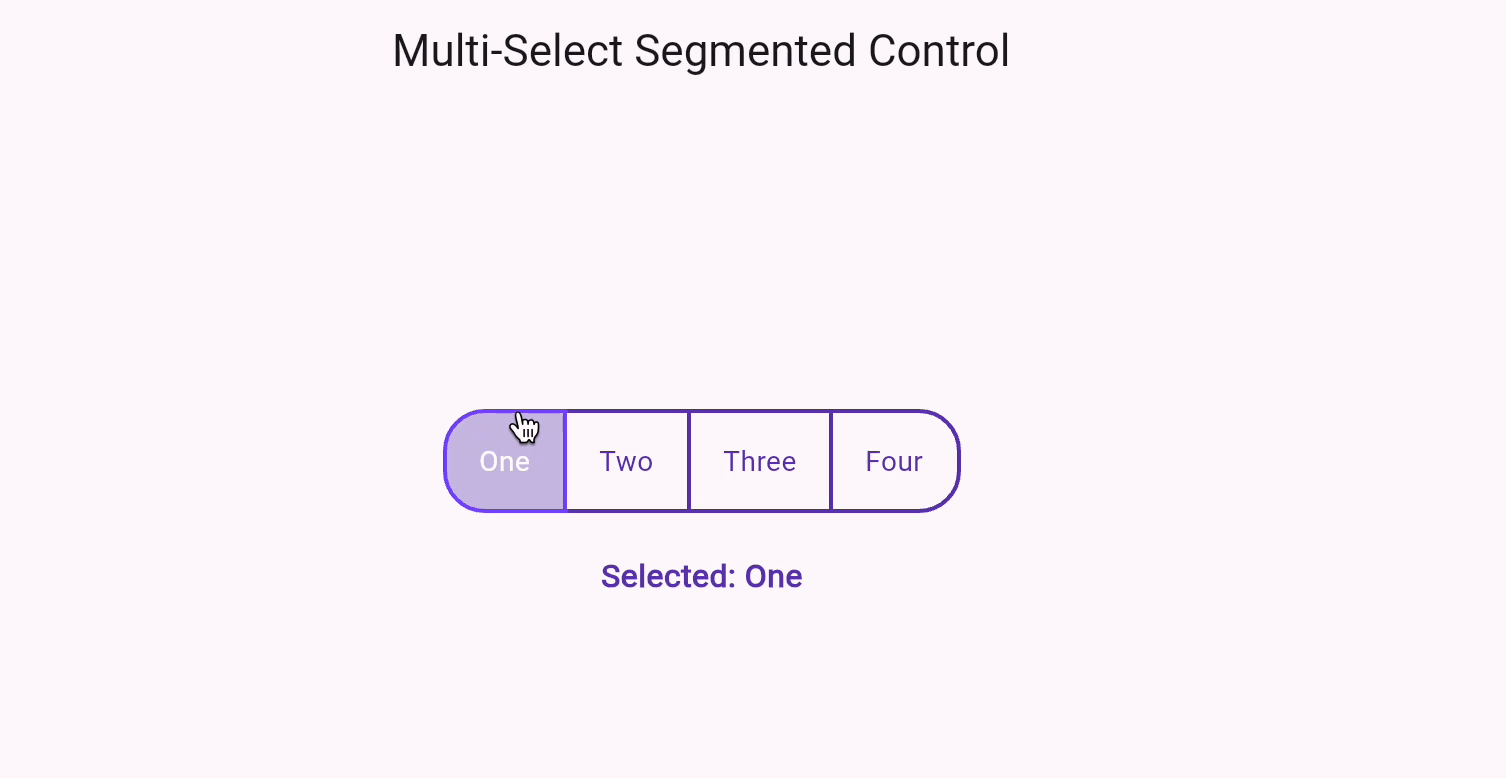 segmented button